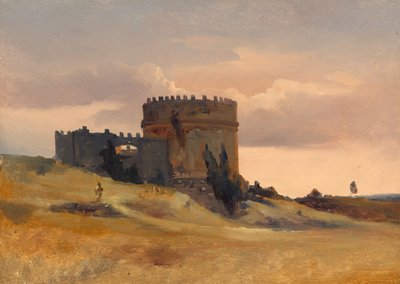 Le Tombeau de Caecilia Metella, vers 1830 - Léon François Antoine Fleury