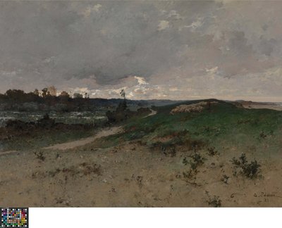 Paysage près de Saint-Jean-le-Thomas (Normandie) - Leon Germain Pelouse