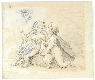Vignette avec un garçon proposant à une fille - Lorenz Frølich