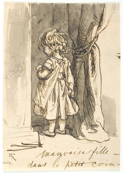 La fille désobéissante au coin de la honte - Lorenz Frølich