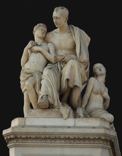 Monument au comte Nikolaï Nikitich Demidov à la Piazza Demidoff à Florence, 1830-1850 - Lorenzo Bartolini