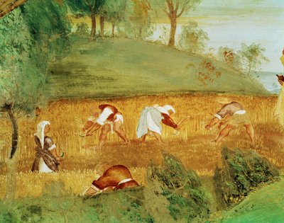 Côté gauche de la Capella Suardi, église Santa Barbara à Bergame ... (peinture murale) - Lorenzo Lotto