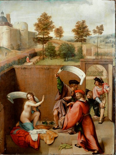 Suzanne au bain ou « Suzanne et les vieillards » (peinture de Lorenzo Lotto, 1517) - Lorenzo Lotto