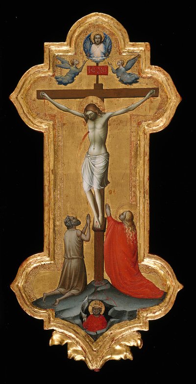 Croix processionnelle avec Sainte Marie-Madeleine et un ermite béni, 1392-95 - Lorenzo Monaco