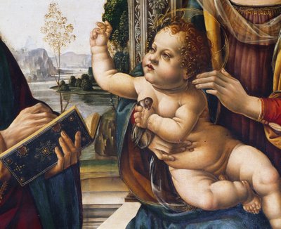 Enfant Jésus, (détail) - Lorenzo di Credi
