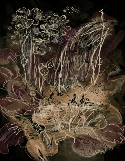 Orchid Bloom Midnight Mocha - Lori Ann Folz