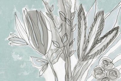 Abstrait botanique tout en douceur - Lori Ann Folz