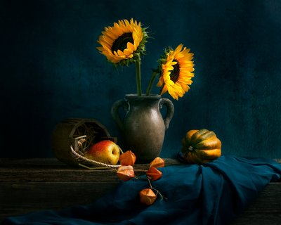 Nature morte aux tournesols d