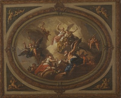 Esquisse pour un plafond ovale, c.1705 - Louis (after) Laguerre