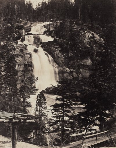 Grande cascade supérieure, Hautes Alpes - Louis Alphonse Davanne