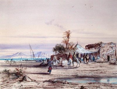 Paysage tunisien - Louis Amable Crapelet