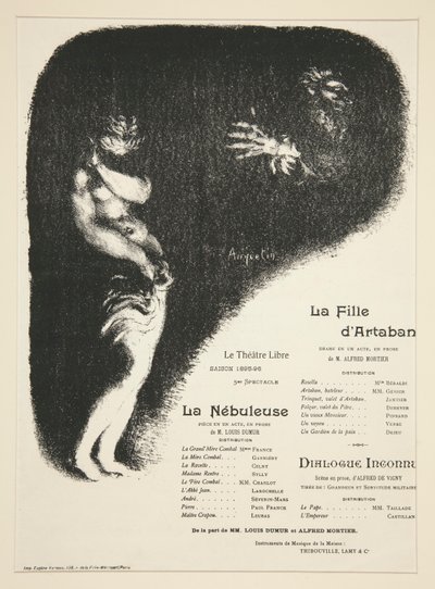 Programme pour Le Théâtre Libre - Louis Anquetin