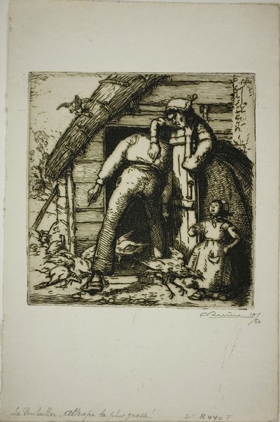 Le volailler - Louis Auguste Lepère