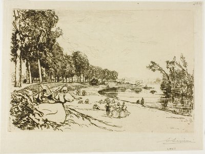 Le chemin vers Billancourt - Louis Auguste Lepère