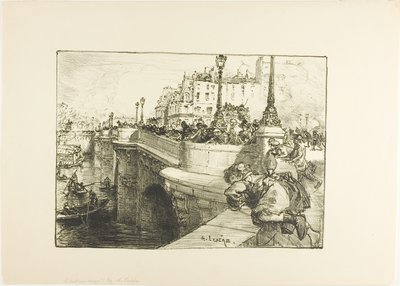 Il y a un cadavre flottant - Louis Auguste Lepère