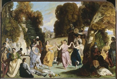 Danse des Muses, entre 1846 et 1851 (huile sur toile) - Louis Boulanger