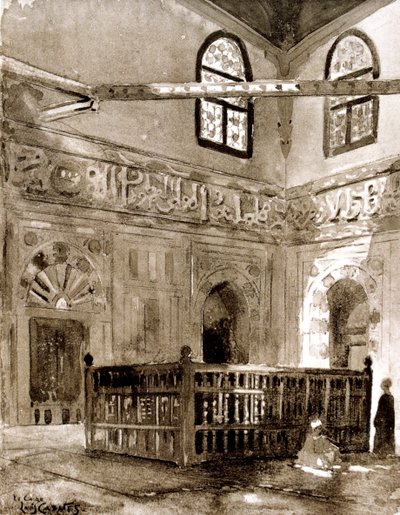 Tombe dans une mosquée, Le Caire, Égypte, 1928 - Louis Cabanes