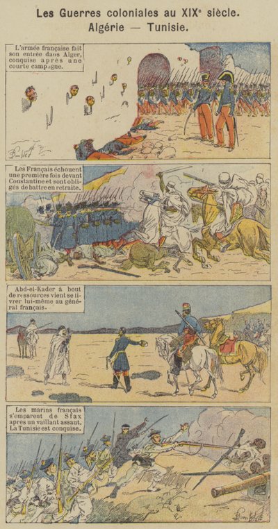 Les Guerres coloniales au XIXe siècle, Algérie, Tunisie - Louis Charles (after) Bombled