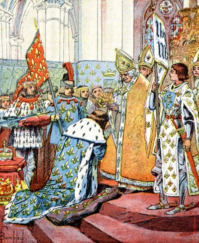 Couronnement du roi Charles VII en présence de Jeanne d