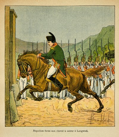 Illustration de Louis Bombled (1862-1927) du livre « Le Mémorial de Sainte-Hélène » du comte Emmanuel de Las Cases (1766-1842) : L