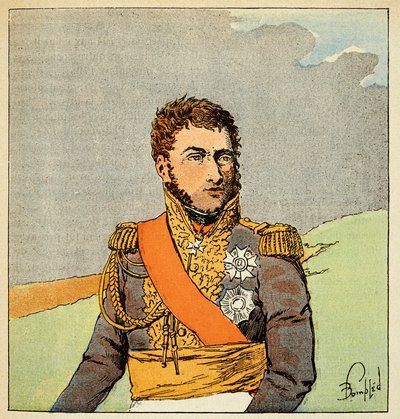 Illustration de Louis Bombled (Le Mémorial de Sainte-Hélène) : Portrait du maréchal Louis Gabriel Suchet, duc d