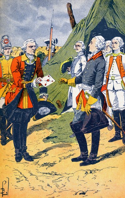 Washington reçoit la reddition de Yorktown - Louis Charles Bombled