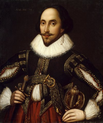 Portrait du dramaturge britannique William Shakespeare - Louis Coblitz