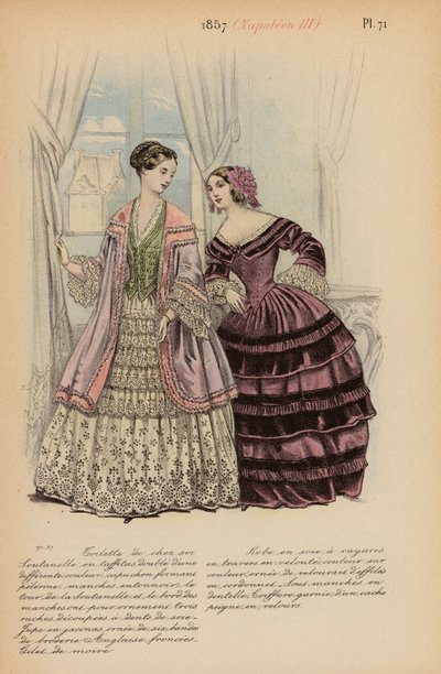 Mode française : 1857, Napoléon III - Louis Colas