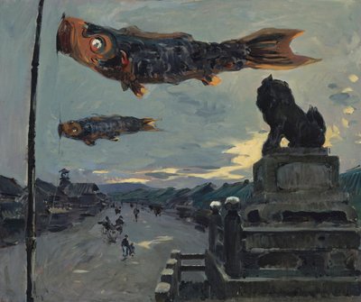 Bannières de carpe à Kyoto - Louis Dumoulin