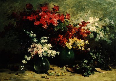 Nature morte de fleurs de printemps - Louis Emile Minet