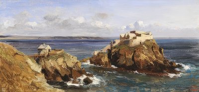 Vue de la forteresse de Bertheaume - Eugene Isabey