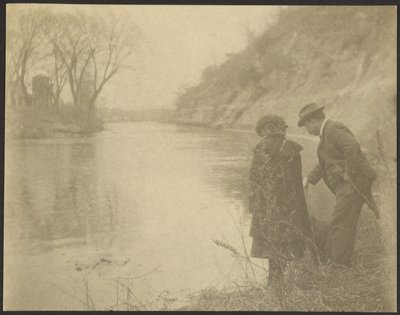 [Un couple au bord du lac] - Louis Fleckenstein