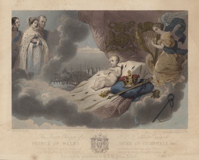 La première prière du prince de Galles, Prince Albert Edward, le futur roi Édouard VII, 1842 - Louis Gallait