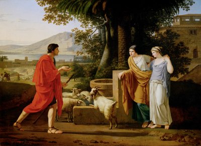 Jacob venant trouver les filles de Laban - Jacobmeets the daugters of Laban ... - Louis Gauffier
