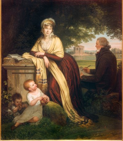 Louis Gauffier, Autoportrait avec femme et enfants - Louis Gauffier