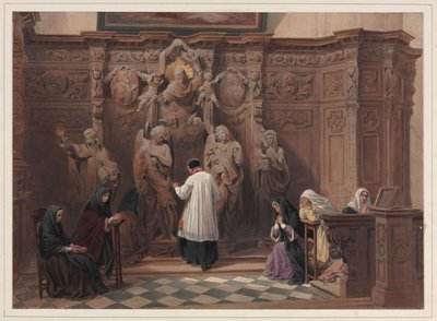 Confessionnal, Église Saint-Paul, Anvers - Louis Haghe