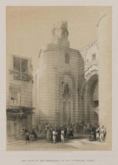 Égypte et Nubie, Volume III : Porte des Metwaleys, Le Caire - Louis Haghe