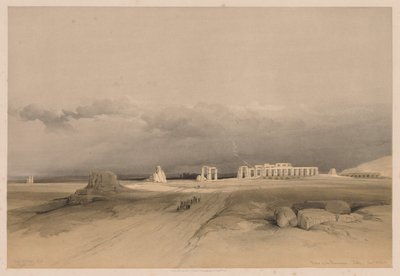 Égypte et Nubie : Volume II - No. 8, Ruines du Memnonium, Thèbes - Louis Haghe