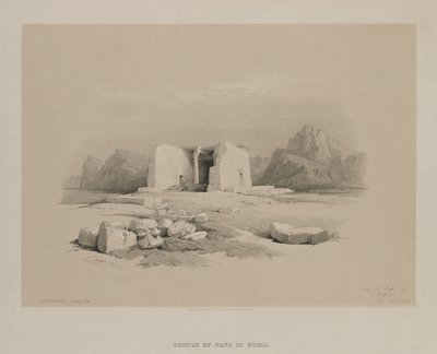 Égypte et Nubie, Volume I : Temple à Tafa en Nubie - Louis Haghe