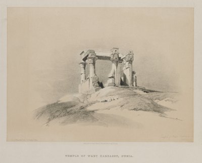 Égypte et Nubie, Volume I : Temple de Wady Kardassy en Nubie - Louis Haghe