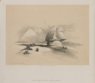 Égypte et Nubie, Volume I : Le Grand Sphinx, Pyramides de Gizeh - Louis Haghe