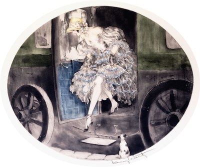 Descente de la Voiture, c.1920-1930s - Louis Icart