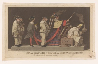 Défilé avec un charlatan - Louis Jean Desprez (attributed to)
