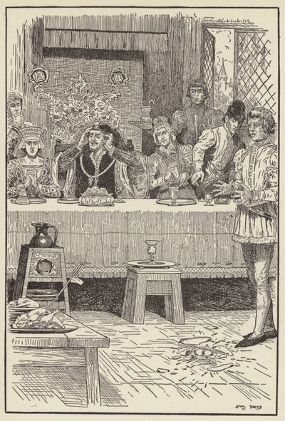 Une flèche siffla à travers la fenêtre ouverte - Louis John Rhead