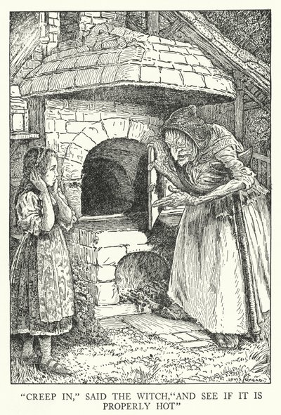 "Rampe dedans," dit la sorcière, "Et vois si c