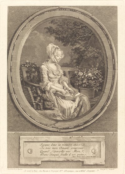 Jusques dans la moindre chose - Louis Joseph Masquelier after Pierre Antoine Baudouin