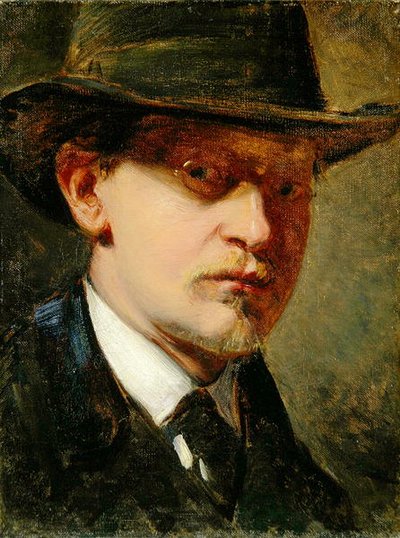 Autoportrait avec chapeau - Louis Kolitz