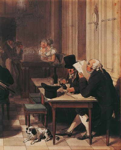 Intérieur de café vers 1815 - Louis Leopold Boilly