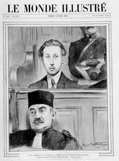 Scène de jugement. "Eugène Cottin, l