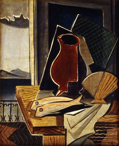 Table devant le balcon, 1926 - Louis Marcoussis